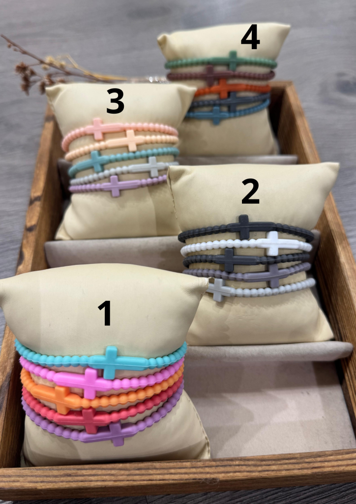 PACK PULSERAS SILICONA CRUZ
